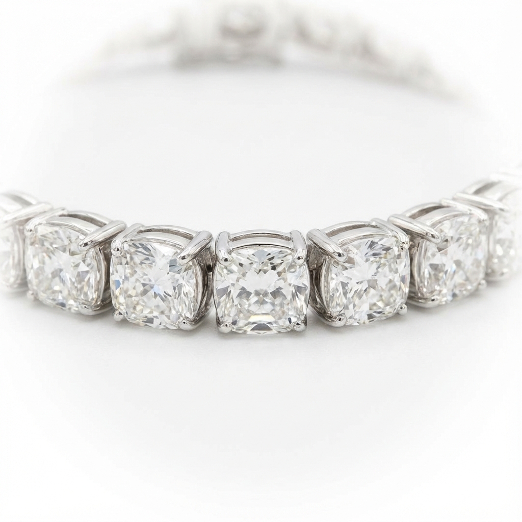 Cushion Tennis Bracelet