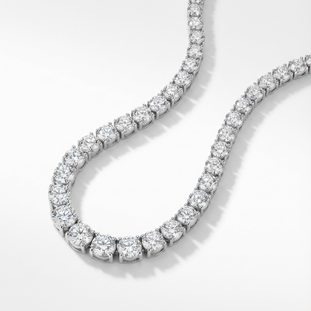 Lab Grown Diamond Tennis Necklace