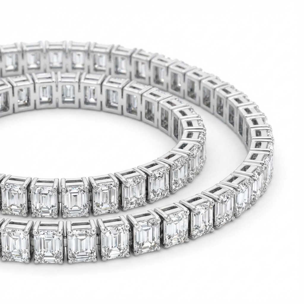 Emerald Tennis Necklace