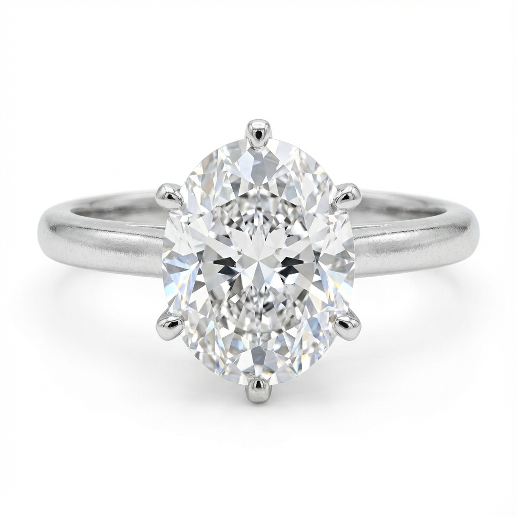 Oval Solitaire Engagement Ring