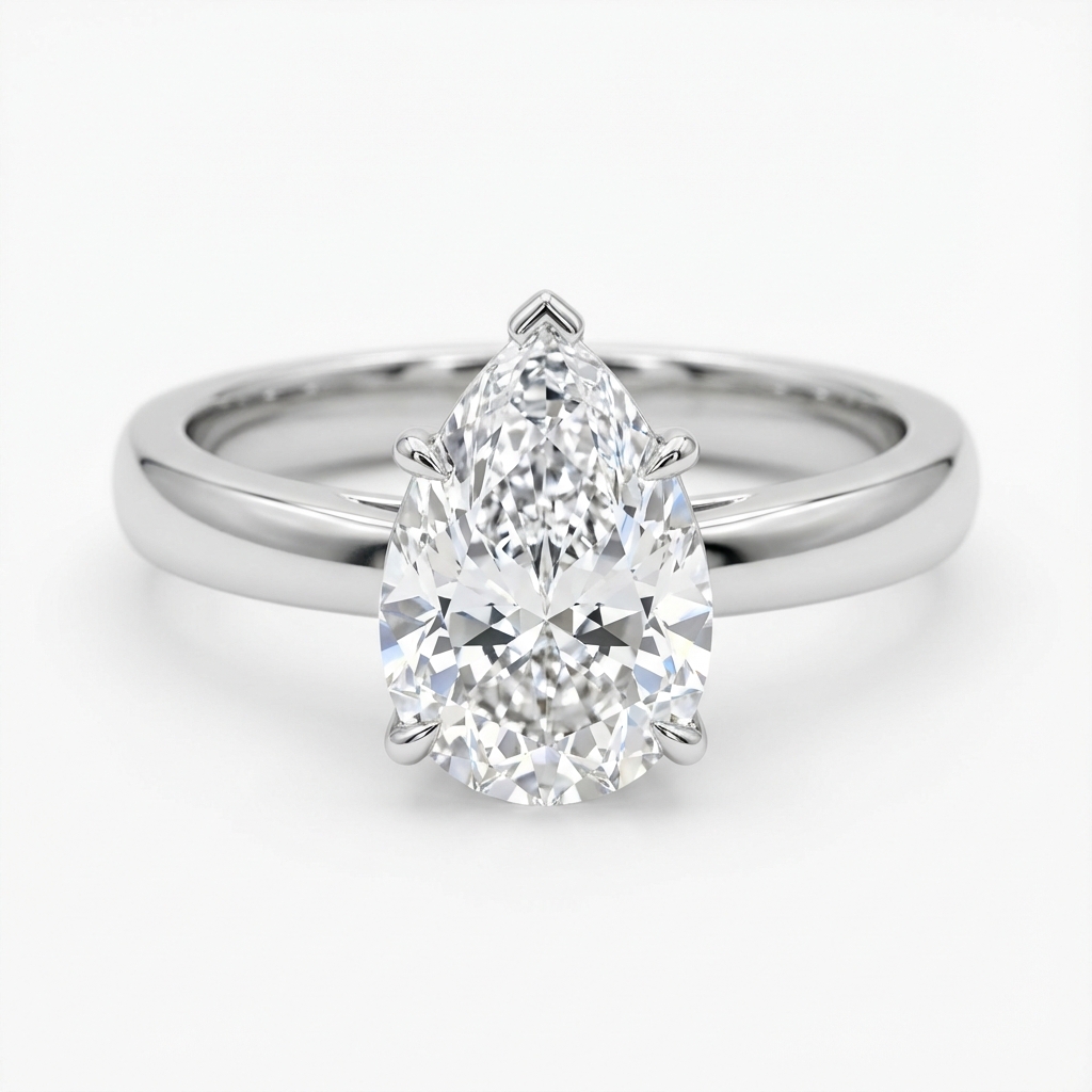 Pear Solitaire Engagement Ring