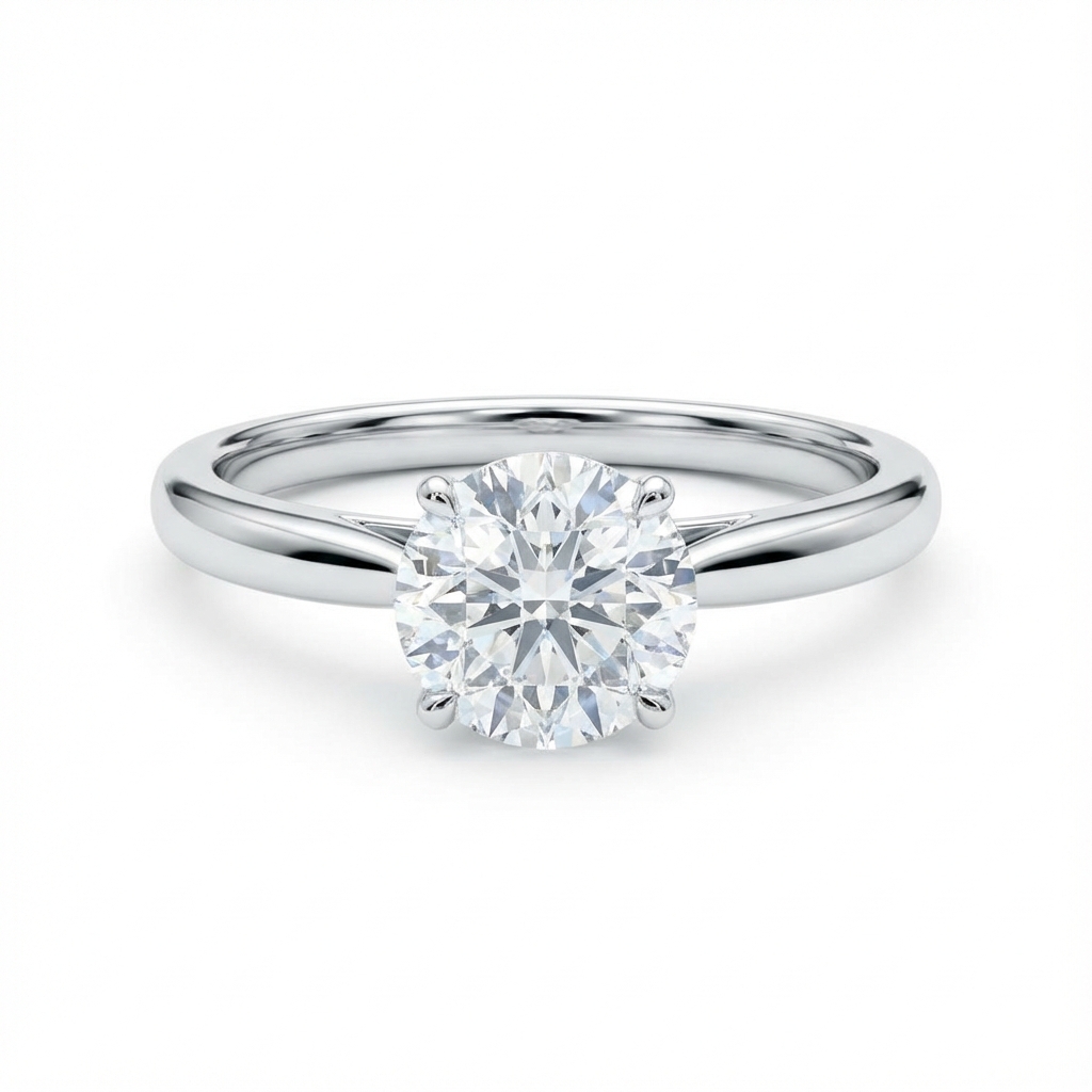 Round Solitaire Engagement Ring